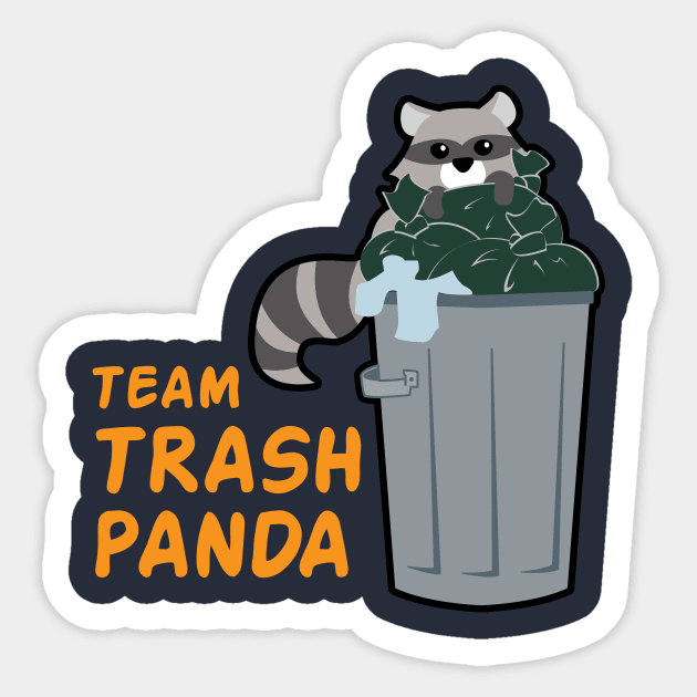 Team Trash Panda Sticker by LittleBearArt